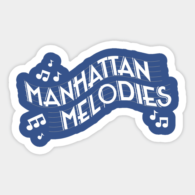 Manhattan Melodies Sticker by ToughPigs